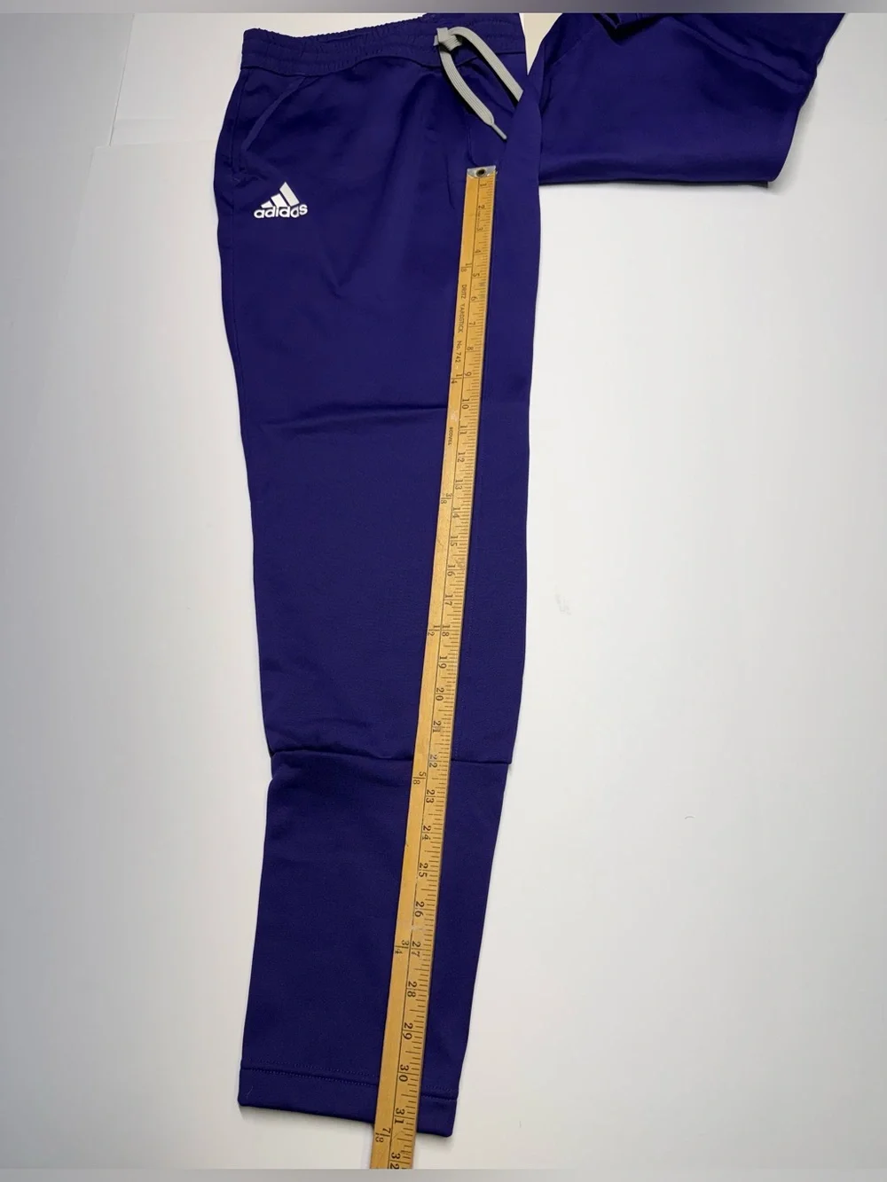 adidas Team Tap Pants SWEATPANTS Women M Ankle Zip Purple Retail $60 NWT